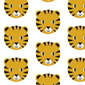 tiger face happy animal modern kids nursery design 