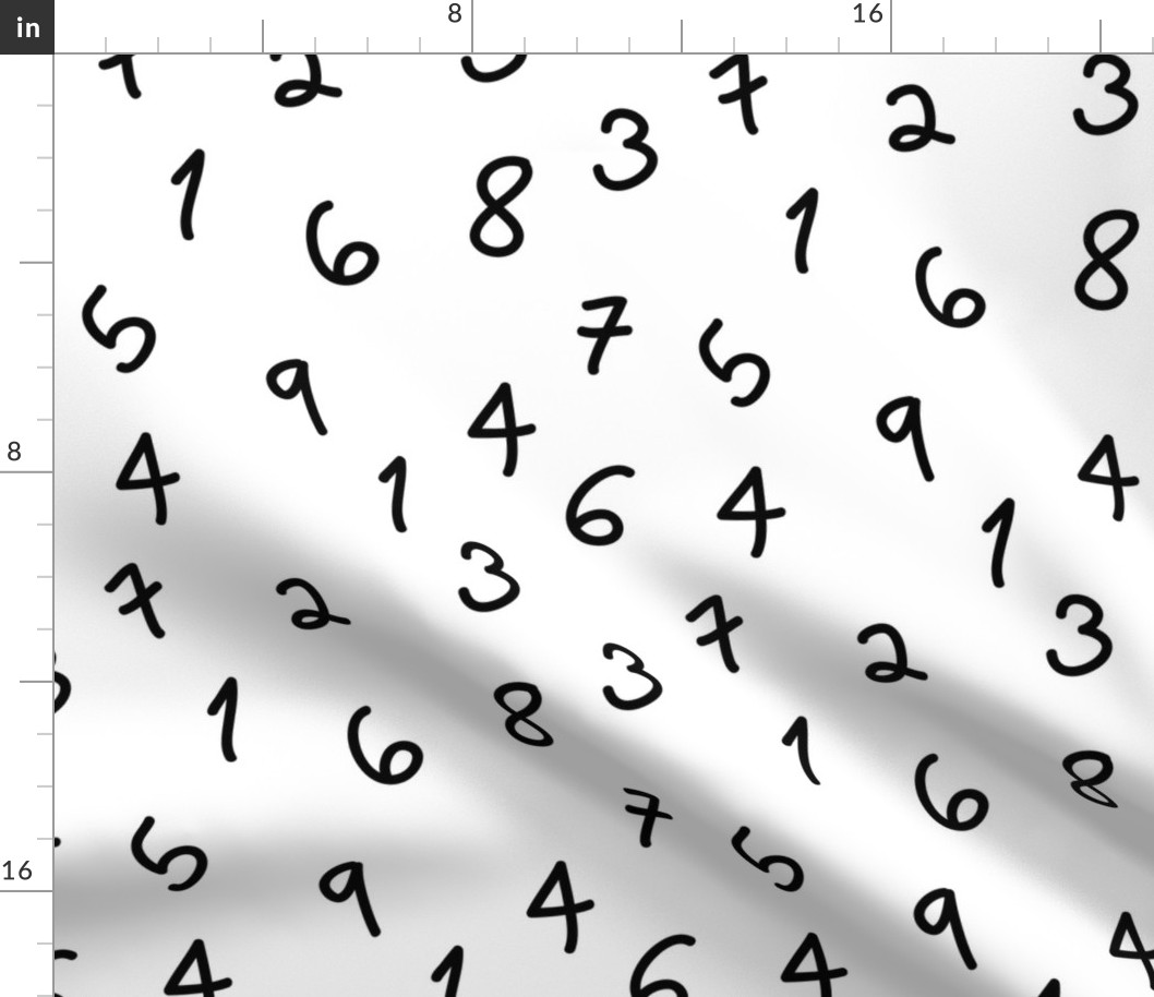 numbers black and white minimal monochrome 