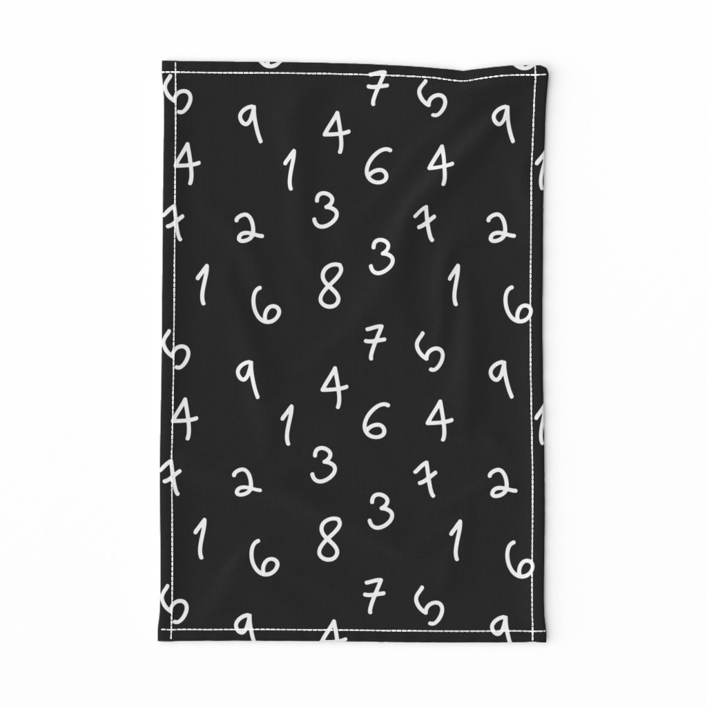 numbers black and white minimal swedish kids design 