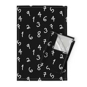 numbers black and white minimal swedish kids design 