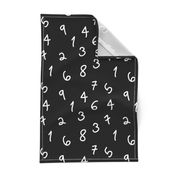 numbers black and white minimal swedish kids design 