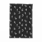 numbers black and white minimal swedish kids design 