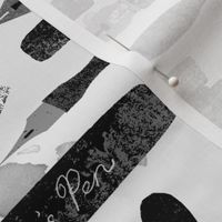 calligraphy // black and white ink pens design lettering typography andrea lauren fabrics