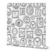 christmas portraits // black and white kids cute holiday christmas fabric