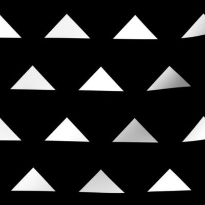 Triangles - Black and White by Andrea Lauren 