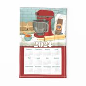 2024 Calendar Towel - The Beloved Stand Mixer