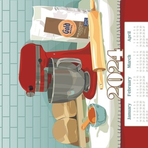 2024 Calendar Towel - The Beloved Stand Mixer