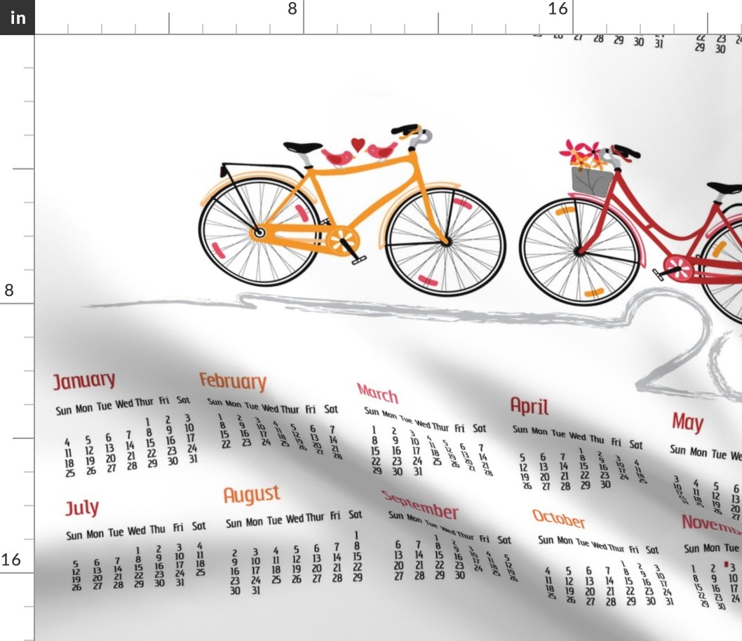 2015 - Year of the Bicycle Calendar