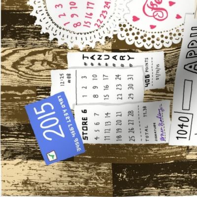 Calendar of all kinds of paper
