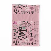 2019 girly tea towel calendar