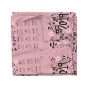 2019 girly tea towel calendar