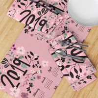 2019 girly tea towel calendar