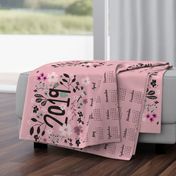 2019 girly tea towel calendar