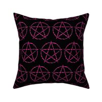 Pink Zebra Pentagram 