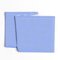 fisherman's gingham - bright blue and white, 1/4" squares 