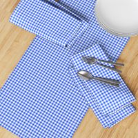 fisherman's gingham - bright blue and white, 1/4" squares 