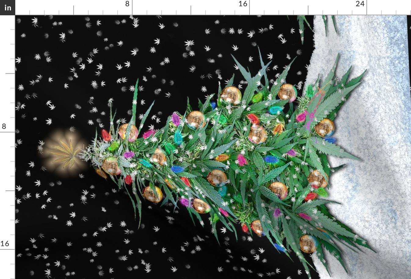 Cannabis Xmas Tree 2016 18x27