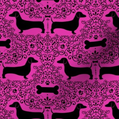 Dainty Dachshunds (Pink)