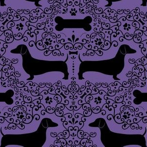 Dainty Dachshunds (Purple)