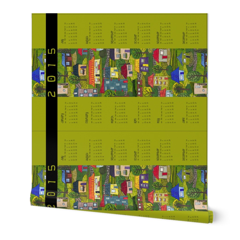 2015 Calendar tea towel - the days of the quarter acre block