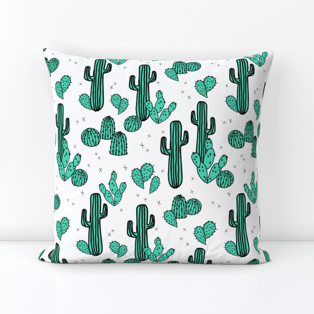 cactus // cacti summer tropical print kids southwest plants