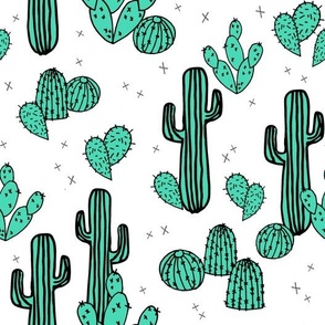 cactus // cacti summer tropical print kids southwest plants