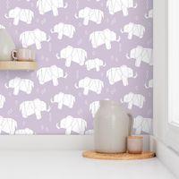 Origami Elephant - Lavender by Andrea Lauren 