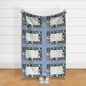 2015 Full-Moon Tea-towel Calendar - Blue - with full moon dates - CA time