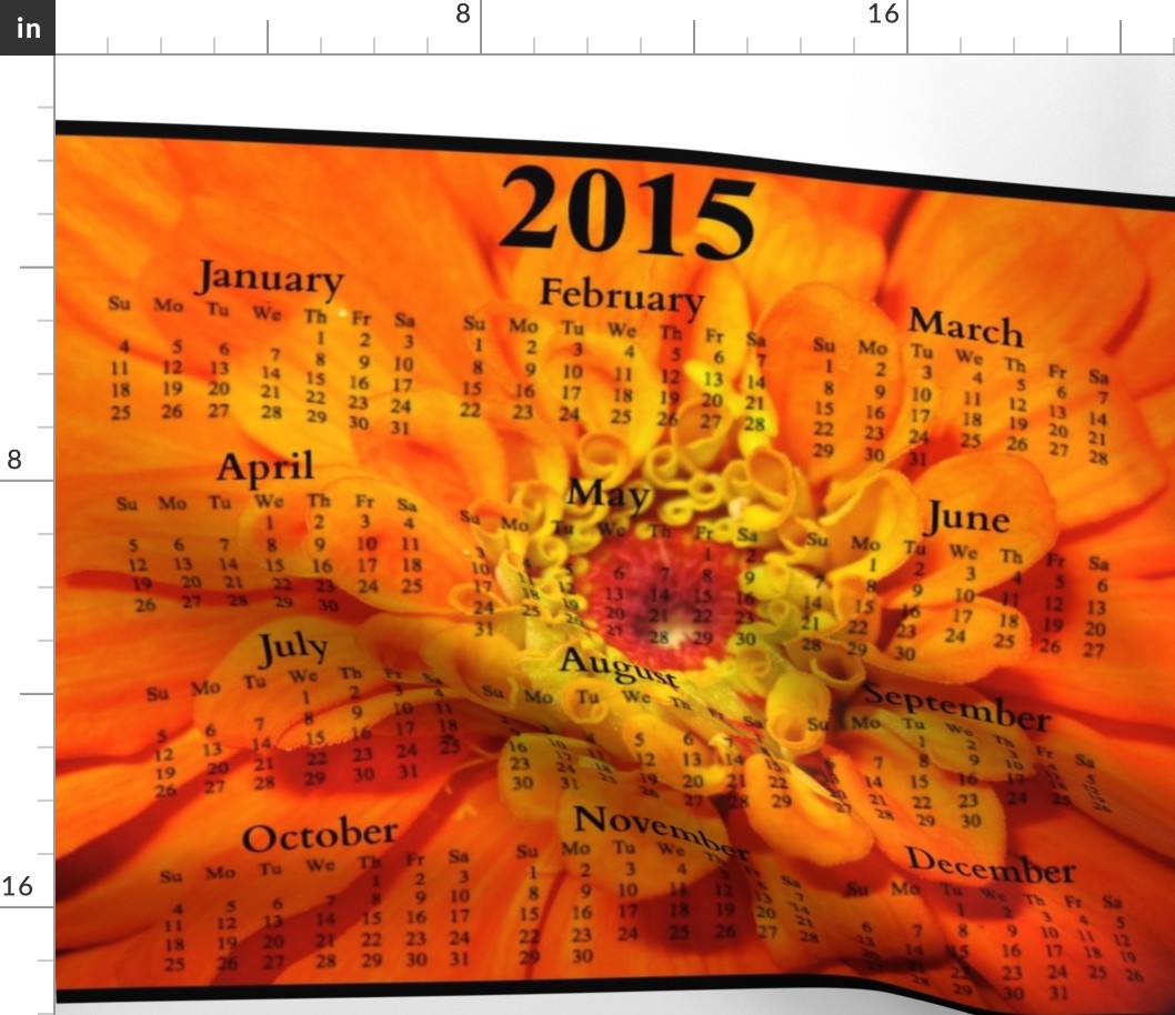 2015 Calendars - Orange Delight