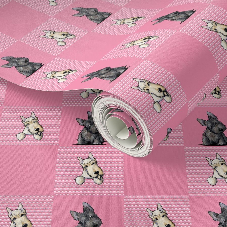 TINY Scottie Quilt Pink