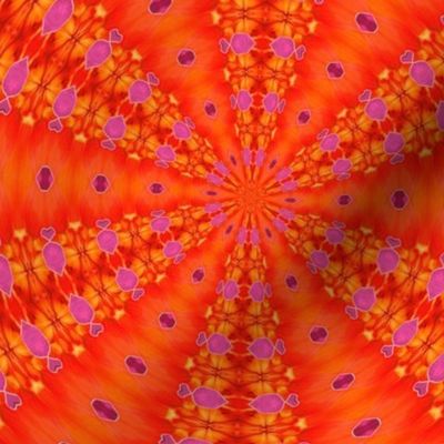 orange pink kaleidoscope tell3people