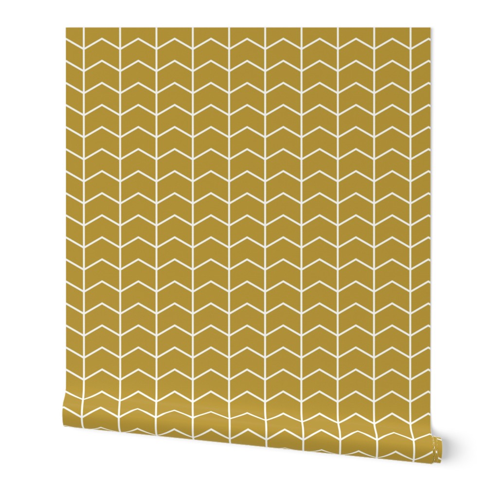 chevron // golden - Woodland Collection