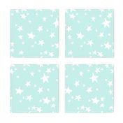 stars // pale sky blue stars fabric pastel star design andrea lauren fabric