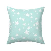 stars // pale sky blue stars fabric pastel star design andrea lauren fabric