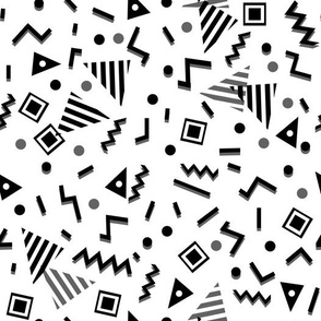 zig zag // trendy 80s 90s memphis black and white kids cute nursery baby black and white