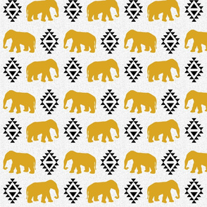 elephant golden white