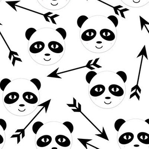panda arrow black and white minimal monochrome swedish kids trendy hipster design for black and white nursery kids baby leggings