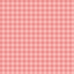pink sherbet gingham , 1/4" squares 