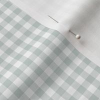 ski gingham - white and ice grey, 1/4" squares 