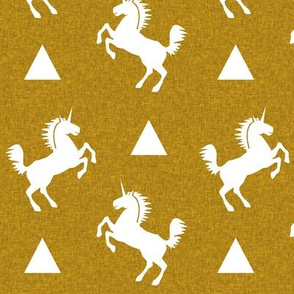 unicorn golden linen