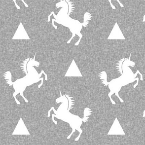 unicorn light grey linen