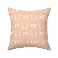 antler chevron arrow blush design