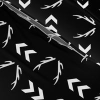 antler black white chevron arrow monochrome minimal nordic design