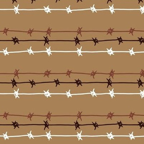 Barbed wire brown