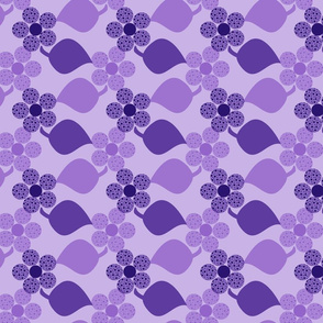 Dotty Purple Flowers