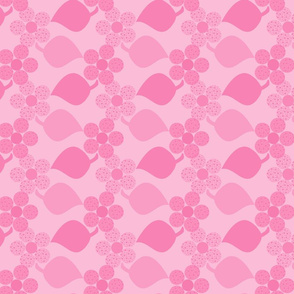 Dotty Light Pink Flowers