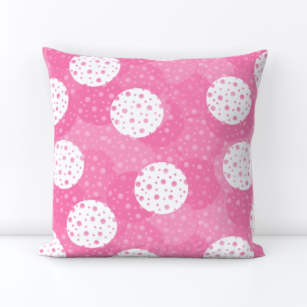 Dotty White and Light Pink Dots 