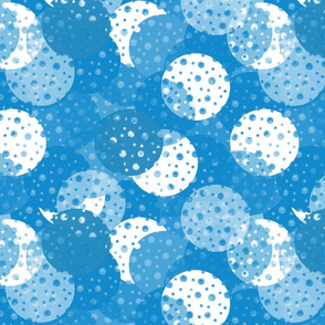 Dotty Blue and White Dots