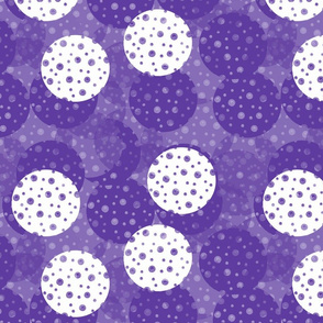 Dotty Purple and White Dots