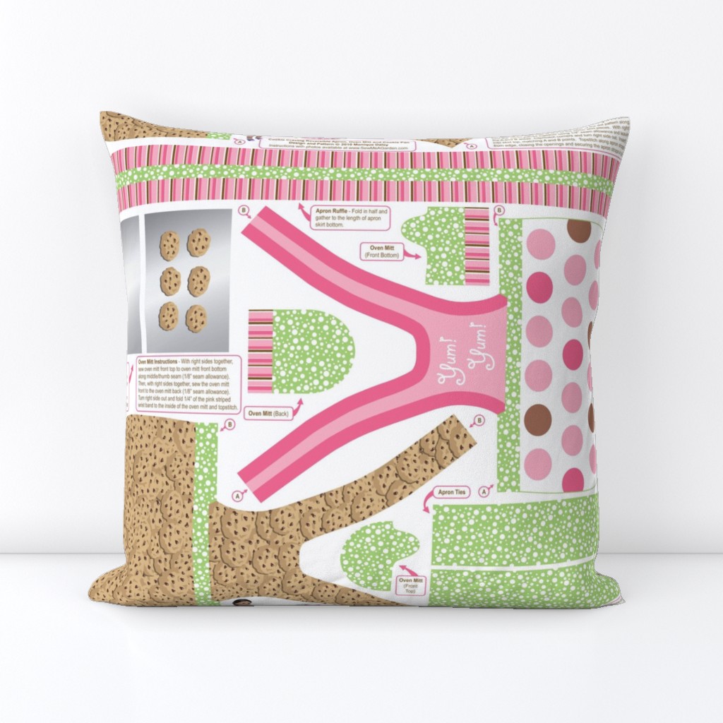 Cookie Craving Reversible Apron, Oven Mitt and Cookie Pan